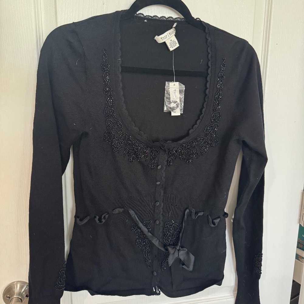 White House Black Market Sparkly Sweater! NWT! Size M